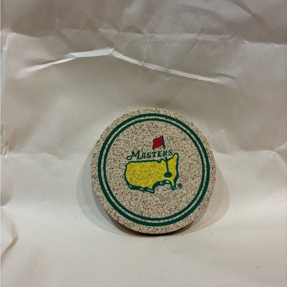 Masters Golf Ceramic Coaster with Cork Base